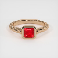 1.27 Ct. Ruby Ring, 14K Rose Gold 1