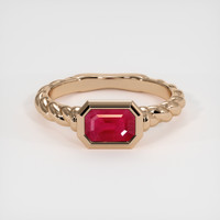 1.03 Ct. Ruby Ring, 14K Rose Gold 1