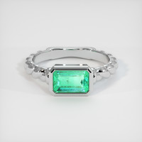 1.73 Ct. Emerald Ring, 18K White Gold 1