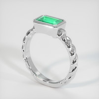 1.73 Ct. Emerald Ring, 18K White Gold 2