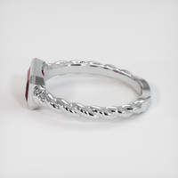 1.04 Ct. Ruby Ring, 18K White Gold 4