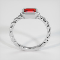 0.99 Ct. Ruby Ring, 18K White Gold 3