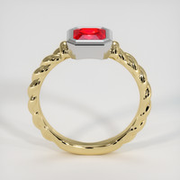 1.27 Ct. Ruby Ring, 14K White & Yellow 3