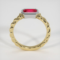 1.03 Ct. Ruby Ring, 14K White & Yellow 3