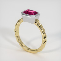 1.98 Ct. Gemstone Ring, 18K White & Yellow 2