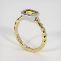 1.31 Ct. Gemstone Ring, 18K White & Yellow 2