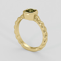 0.88 Ct. Bi Color Sapphire Ring, 10K Yellow Gold 2