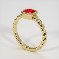 1.27 Ct. Ruby Ring, 14K Yellow Gold 2