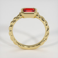 0.99 Ct. Ruby Ring, 14K Yellow Gold 3