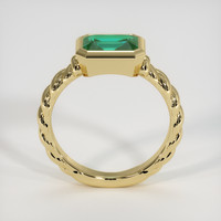 1.35 Ct. Emerald Ring, 18K Yellow Gold 3