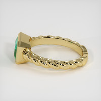 1.35 Ct. Emerald Ring, 18K Yellow Gold 4