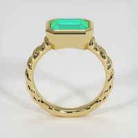 1.89 Ct. Emerald Ring, 18K Yellow Gold 3