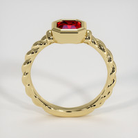 0.89 Ct. Ruby Ring, 18K Yellow Gold 3