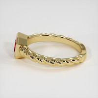 0.89 Ct. Ruby Ring, 18K Yellow Gold 4