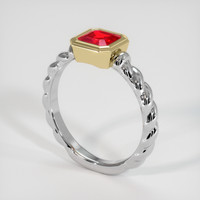 1.27 Ct. Ruby Ring, 14K Yellow & White 2