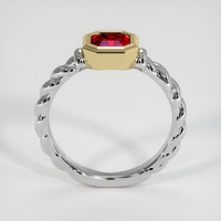 0.89 Ct. Ruby Ring, 14K Yellow & White 3