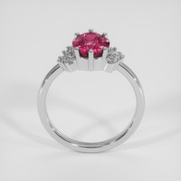 2.20 Ct. Reddish Pink Sapphire Ring, Platinum 950 3