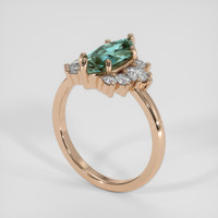 2.65 Ct. Bi Color Sapphire Ring, 14K Rose Gold 2