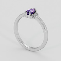 0.54 Ct. Bi Color / Parti Sapphire Ring, Silver 2