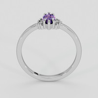 0.54 Ct. Bi Color / Parti Sapphire Ring, Silver 3