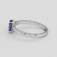 0.54 Ct. Bi Color / Parti Sapphire Ring, Silver 4