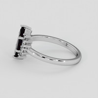 1.69 Ct. Blue Sapphire Ring, 10K White Gold 4