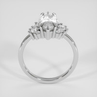 2.06 Ct. White Sapphire Ring, 10K White Gold 3