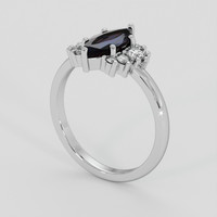 1.69 Ct. Blue Sapphire Ring, 14K White Gold 2