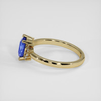 1.14 Ct. Blue Sapphire Ring, 10K Yellow Gold 4