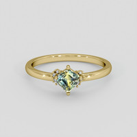 0.83 Ct. Bi Color Sapphire Ring, 10K Yellow Gold 1