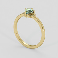 0.83 Ct. Bi Color Sapphire Ring, 10K Yellow Gold 2