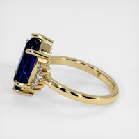 3.03 Ct. Blue Sapphire Ring, 14K Yellow Gold 4