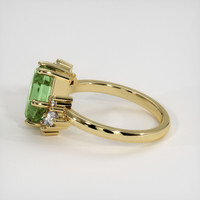 3.72 Ct. Green Sapphire Ring, 14K Yellow Gold 4