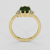 1.85 Ct. Green Sapphire Ring, 14K Yellow Gold 3