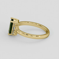 1.85 Ct. Green Sapphire Ring, 14K Yellow Gold 4
