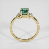 2.02 Ct. Bluish Green Sapphire Ring, 14K Yellow Gold 3