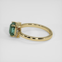 2.02 Ct. Bluish Green Sapphire Ring, 14K Yellow Gold 4