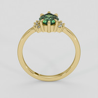 1.29 Ct. Yellowish Green Sapphire Ring, 14K Yellow Gold 3
