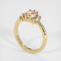 1.58 Ct. Padparadscha Sapphire Ring, 14K Yellow Gold 2