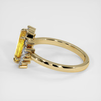 1.33 Ct. Yellow Sapphire Ring, 14K Yellow Gold 4