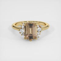 2.51 Ct. Brown Sapphire Ring, 14K Yellow Gold 1