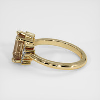 2.51 Ct. Brown Sapphire Ring, 14K Yellow Gold 4