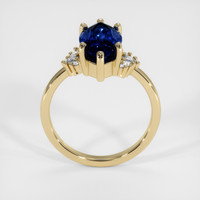 3.03 Ct. Blue Sapphire Ring, 18K Yellow Gold 3