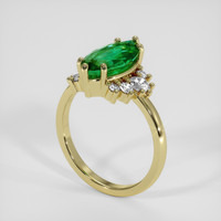 1.94 Ct. Emerald Ring, 18K Yellow Gold 2
