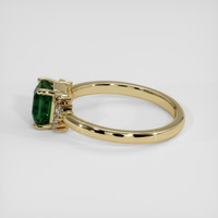 1.59 Ct. Bluish Green Sapphire Ring, 18K Yellow Gold 4