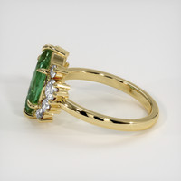 2.33 Ct. Green Sapphire Ring, 18K Yellow Gold 4