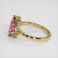 2.02 Ct. Pink Sapphire Ring, 18K Yellow Gold 4