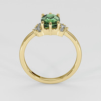 2.03 Ct. Yellowish Green Sapphire Ring, 18K Yellow Gold 3