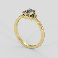 1.34 Ct. Bi Color Sapphire Ring, 18K Yellow Gold 2