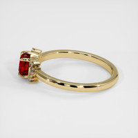 1.02 Ct. Ruby Ring, 18K Yellow Gold 4